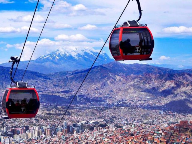 El teleférico urbano más alto del mundo se encuentra en la Paz El teleférico urbano más alto del mundo se encuentra en la Paz